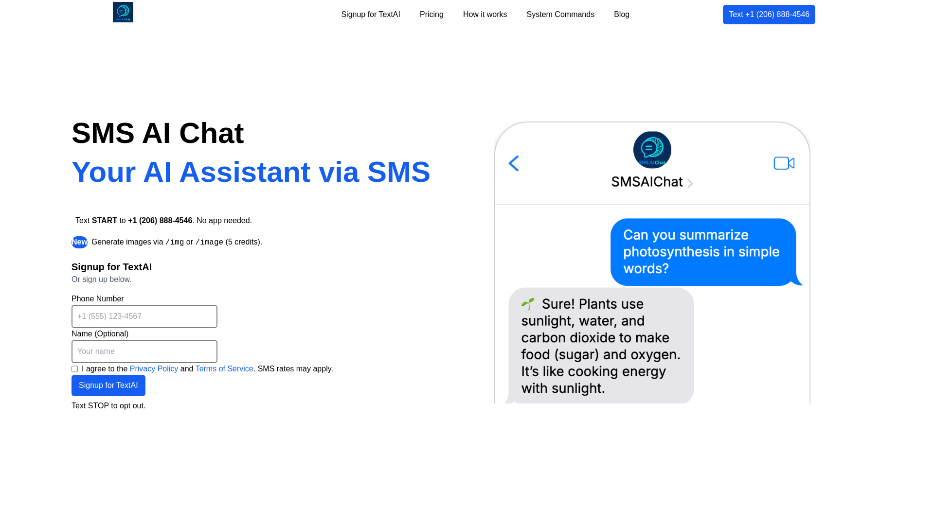 website screenshot of https://smsaichat.pages.dev/