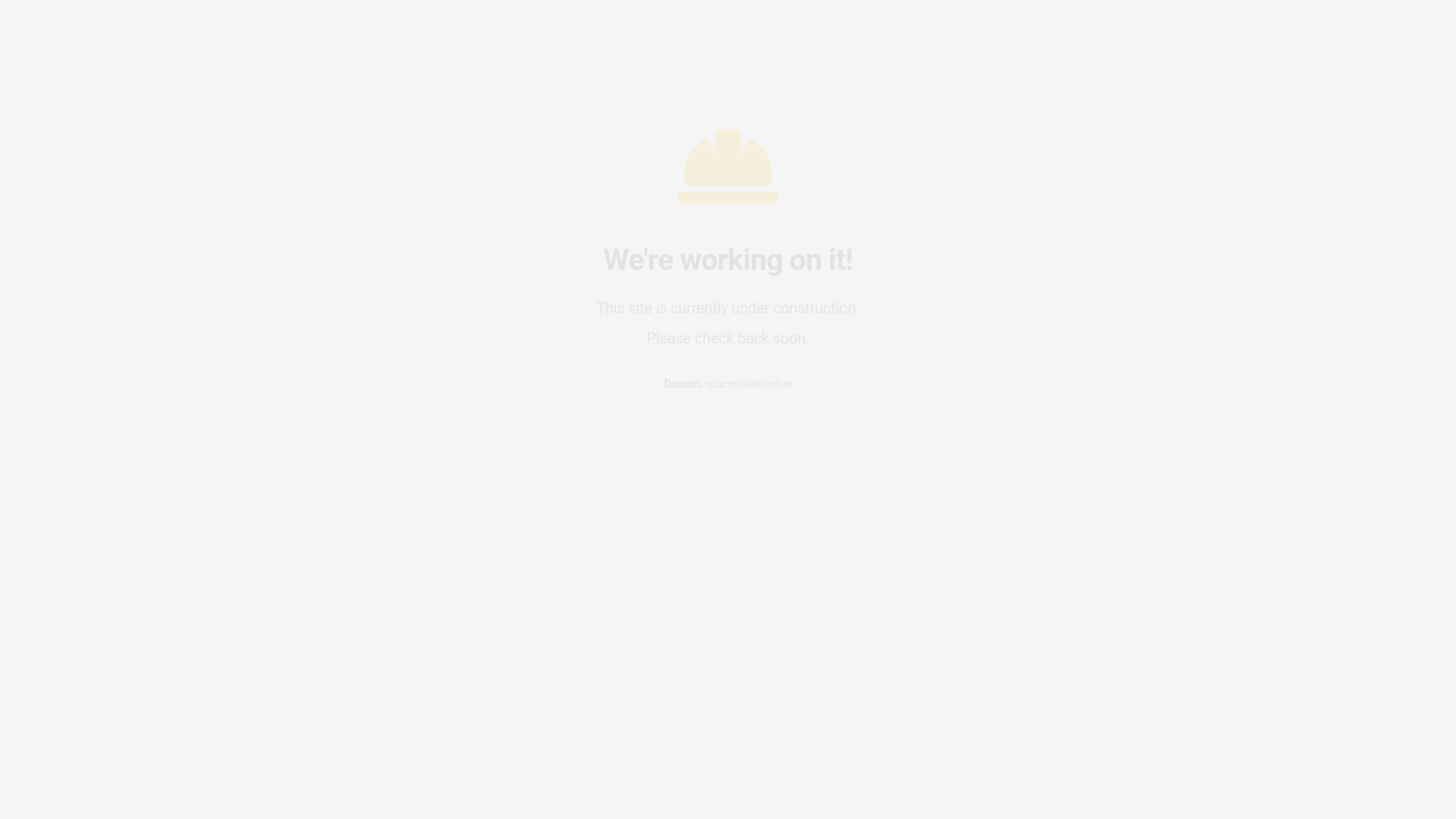 website screenshot of https://spacestrade.online/