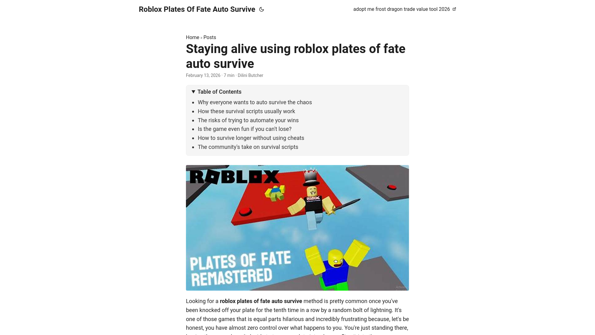 website screenshot of https://roblox-plates-of-fate-auto-survive.pages.dev/