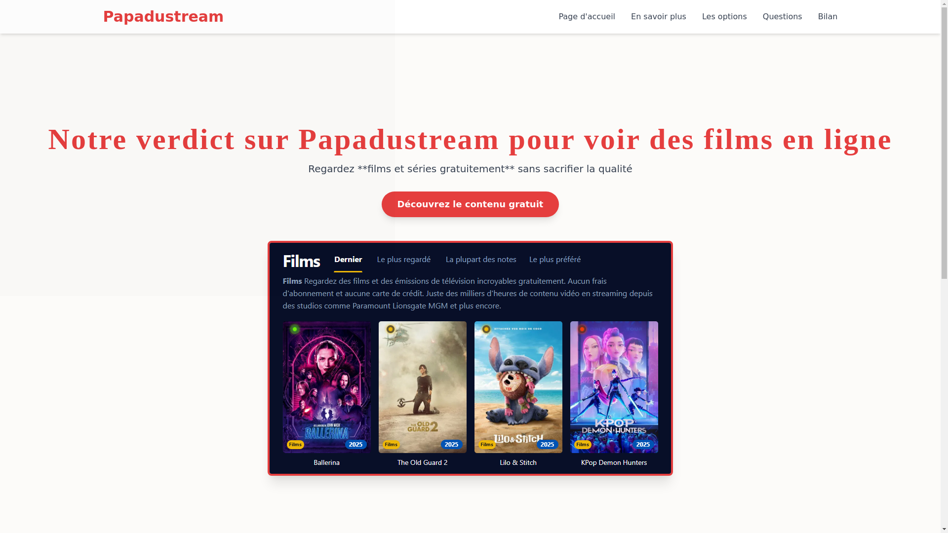 website screenshot of https://papadustream-e8md.pages.dev/