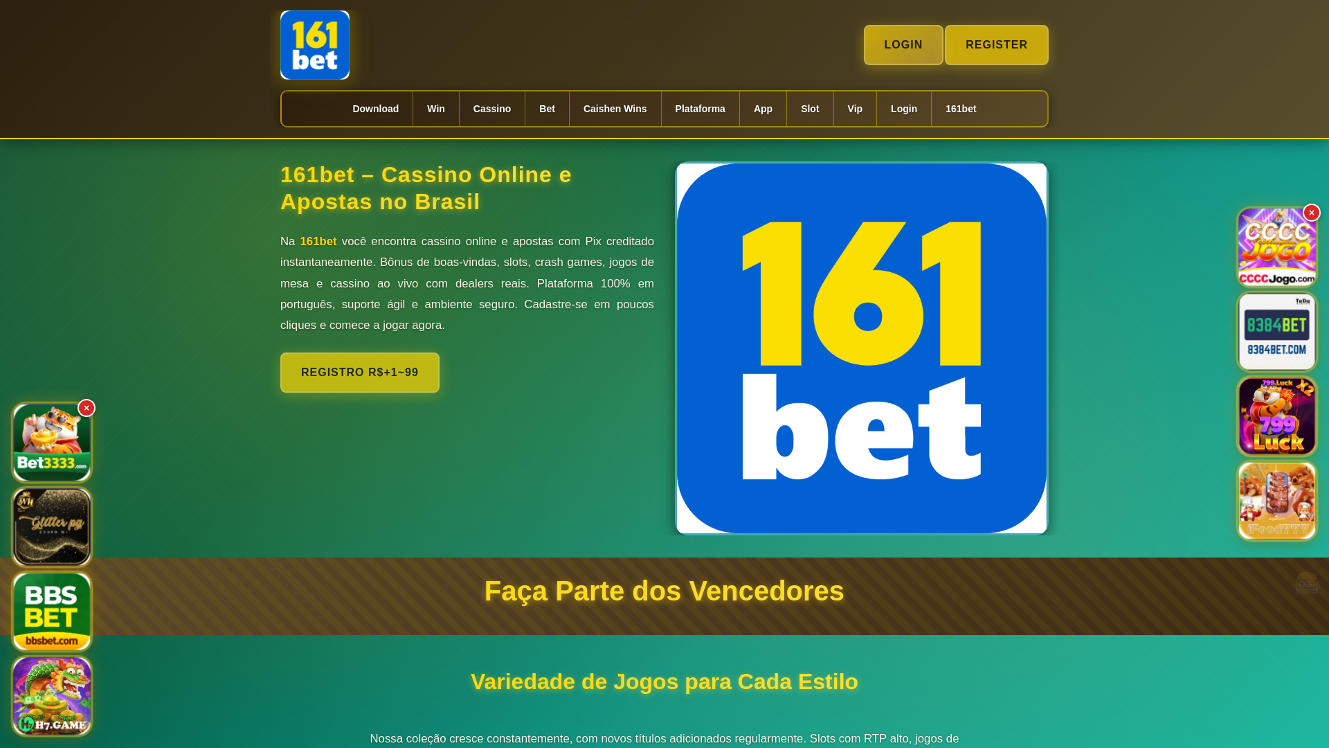 website screenshot of https://161betcara.com/