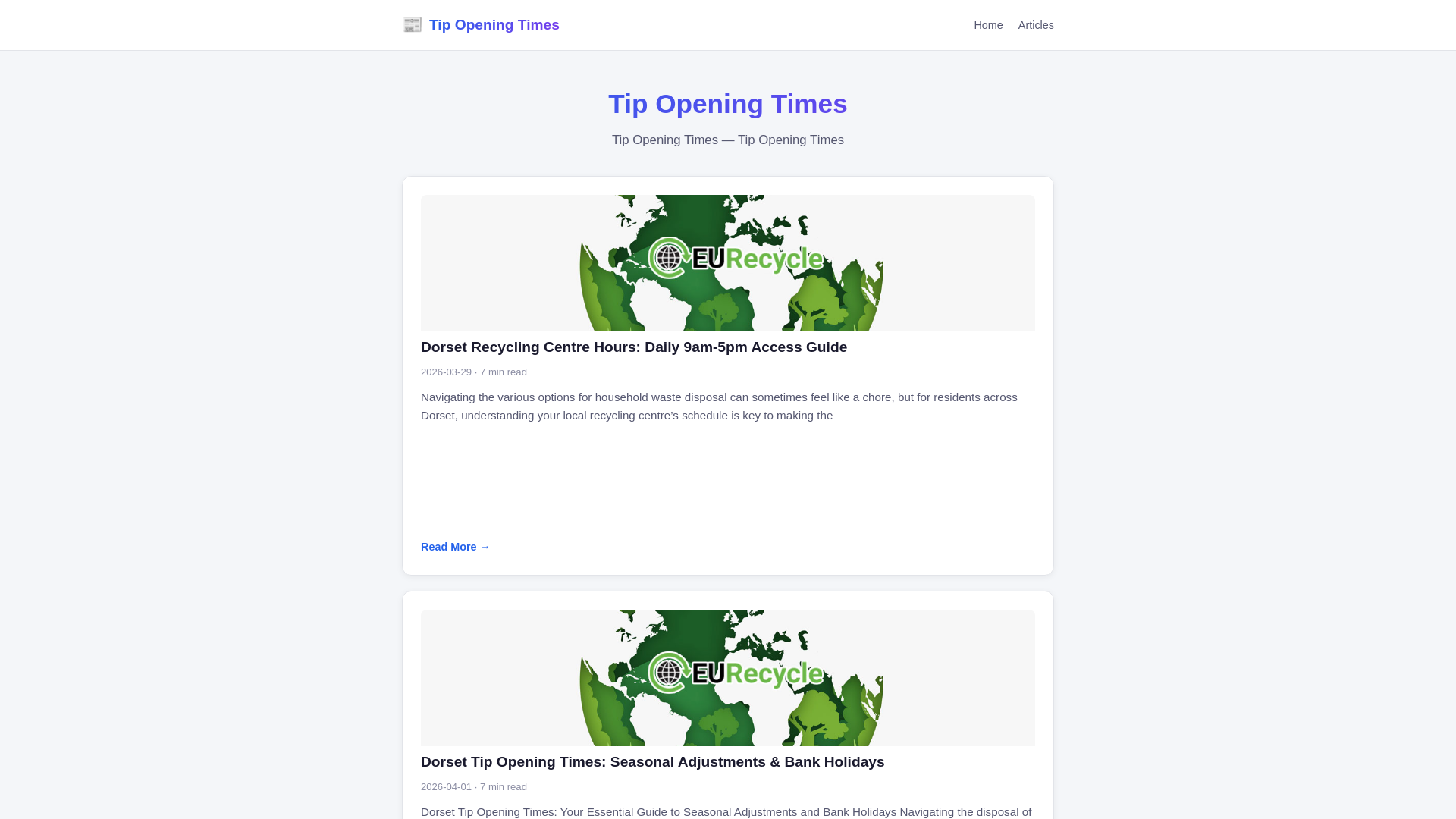website screenshot of https://tip-opening-times.pages.dev/