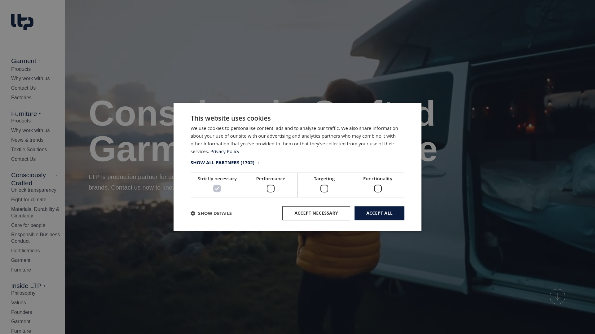 website screenshot of https://www.ltpgroup.com/