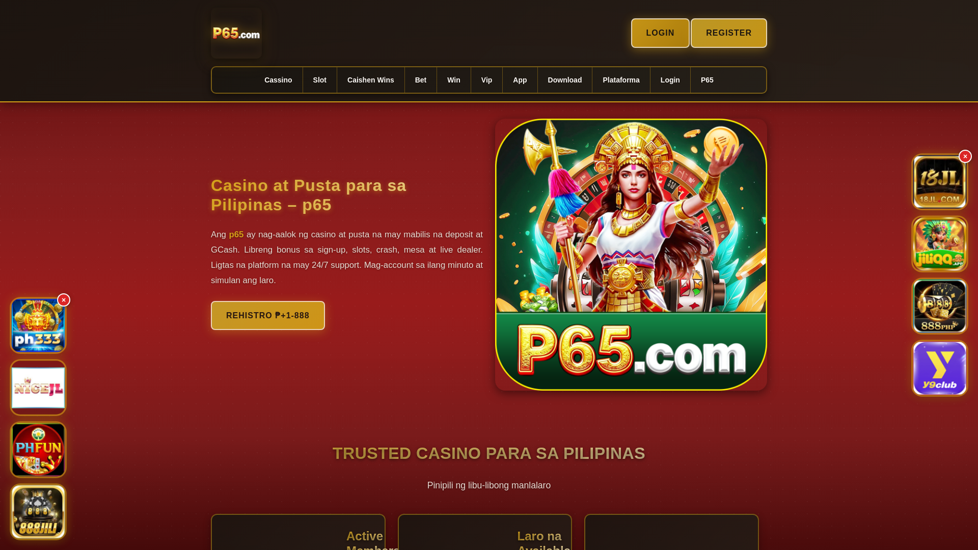 website screenshot of https://p65mabuti.com/