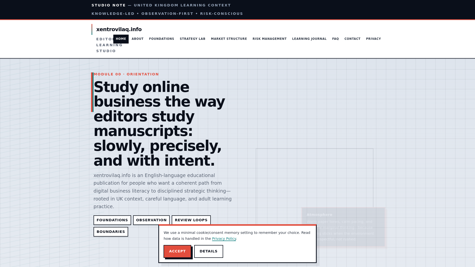 website screenshot of https://xentrovilaq.info