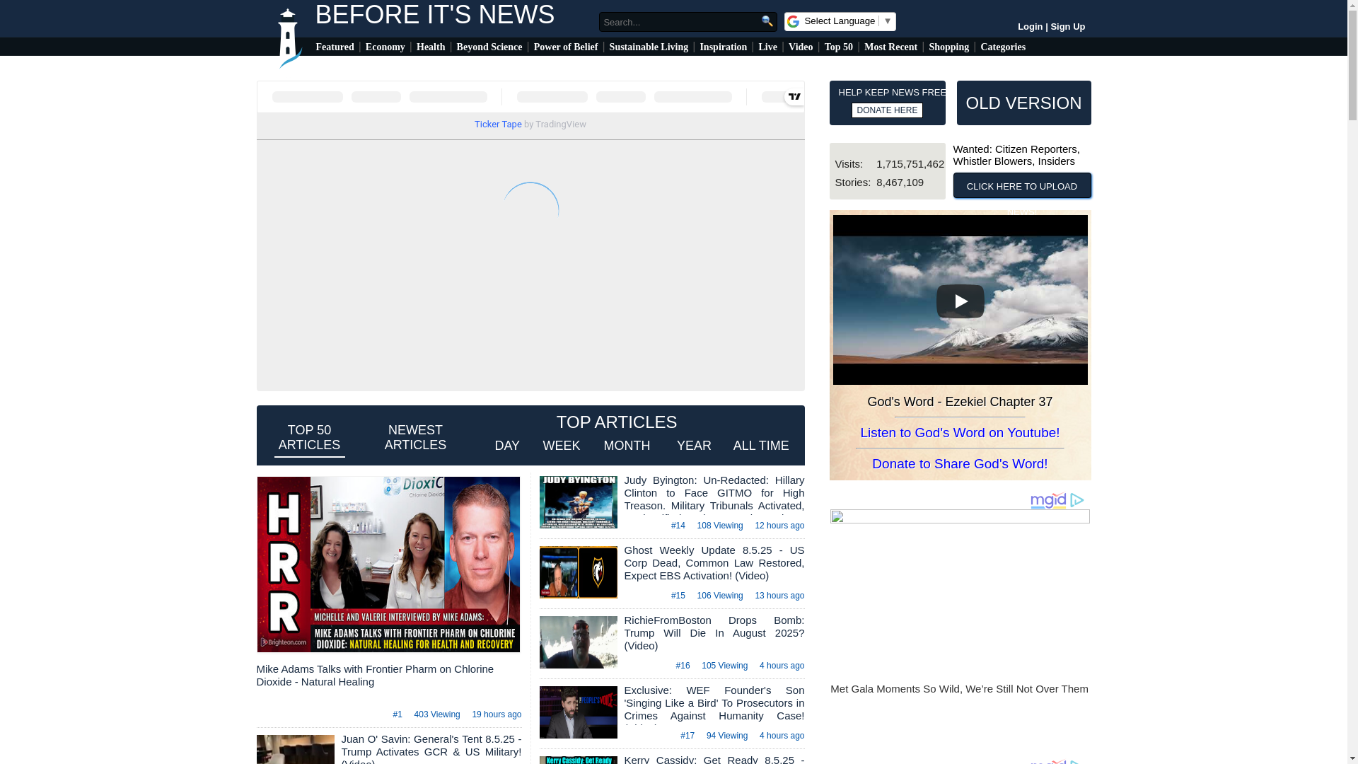 website screenshot of http://beforeitsnews.com