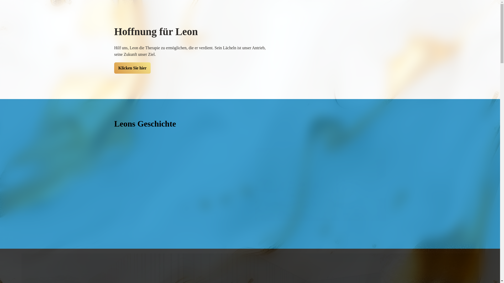 website screenshot of https://hoffnungfuerleon.com/