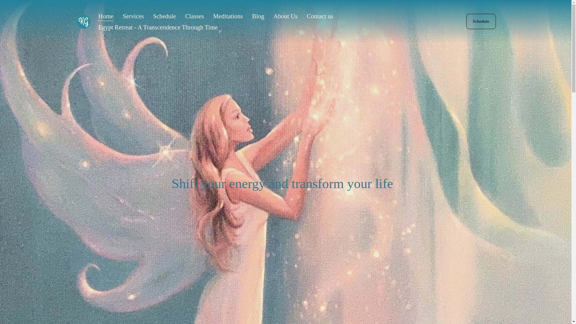 website screenshot of https://karenglassascension.com/