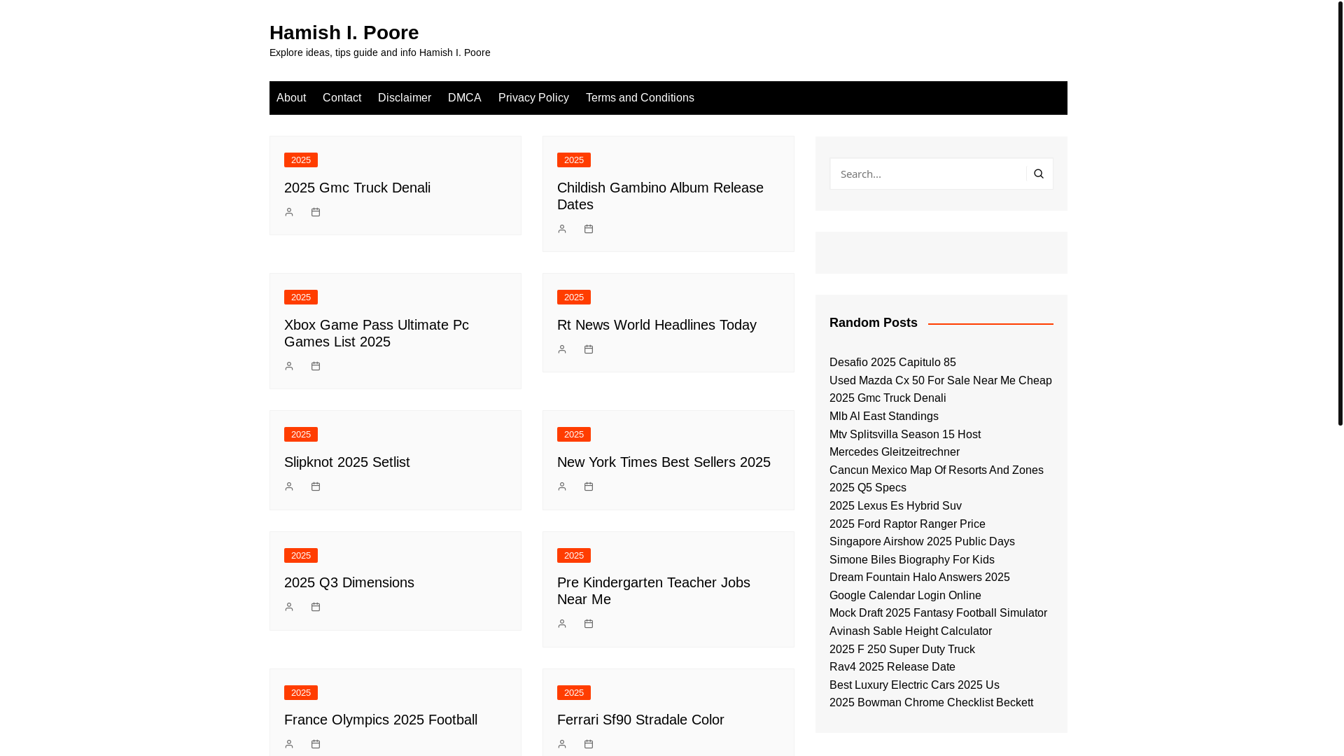 website screenshot of https://hamishipoore.pages.dev/