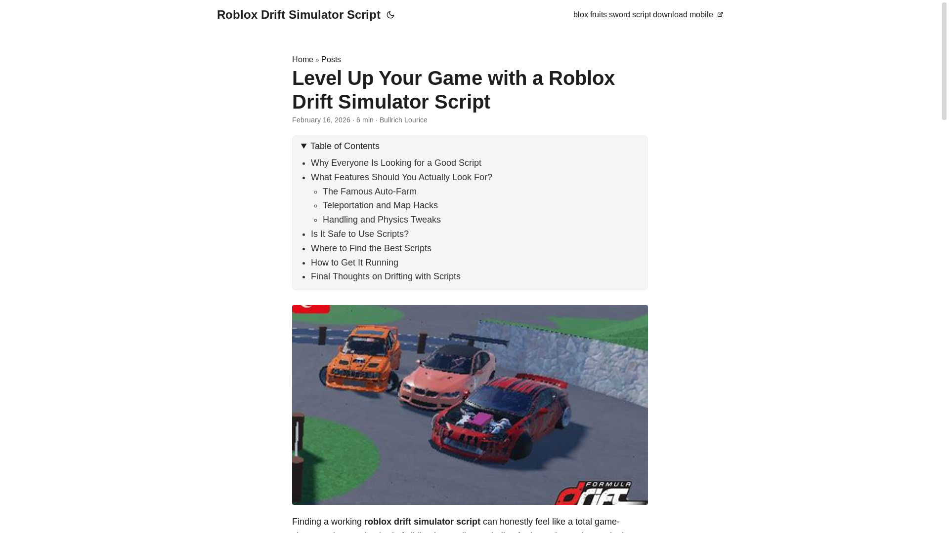 website screenshot of https://roblox-drift-simulator-script.pages.dev/