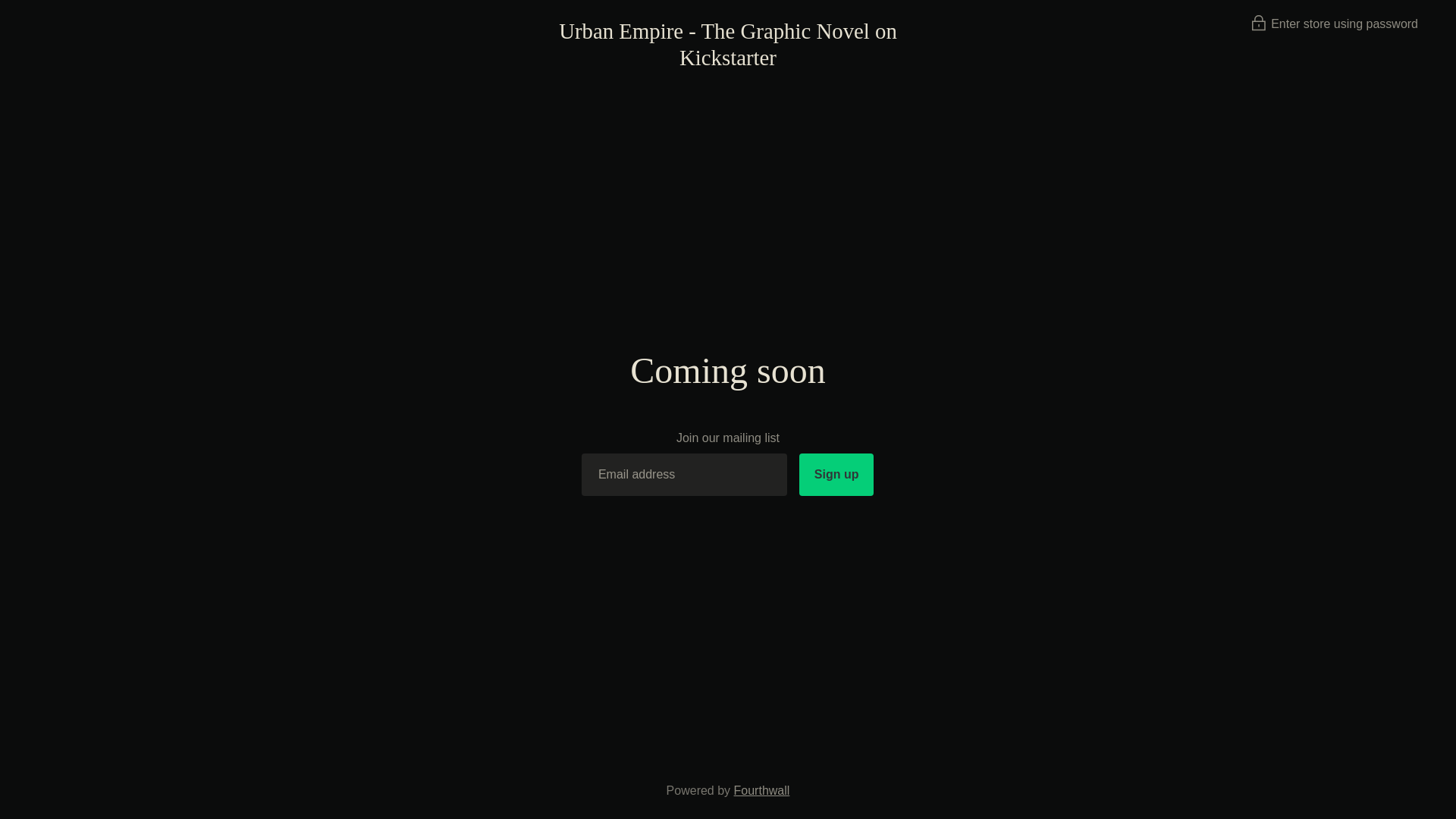 website screenshot of https://urbanempirestory.com/