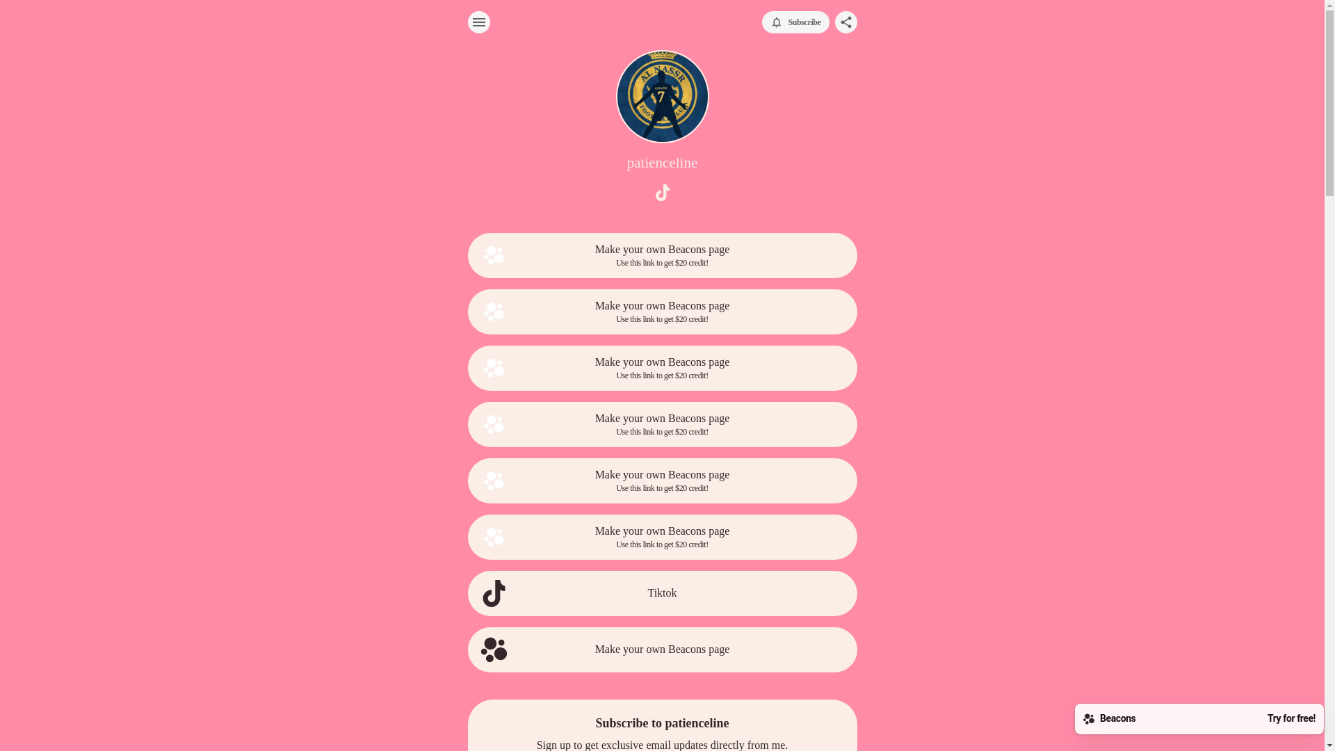 website screenshot of https://patienceline.com/
