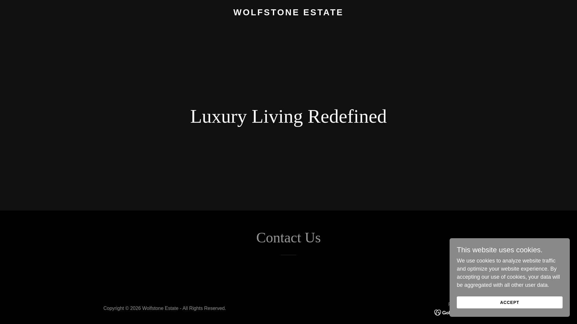 website screenshot of https://wolfstoneestates.com/