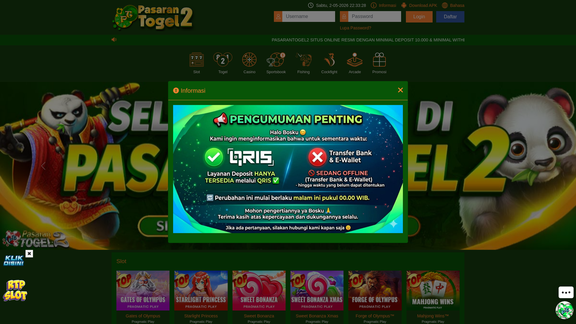 website screenshot of https://mainsituspt2.com/