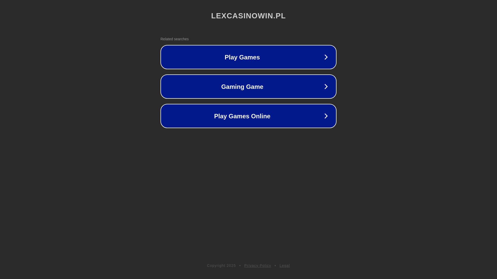 website screenshot of https://lexcasinowin.pl/