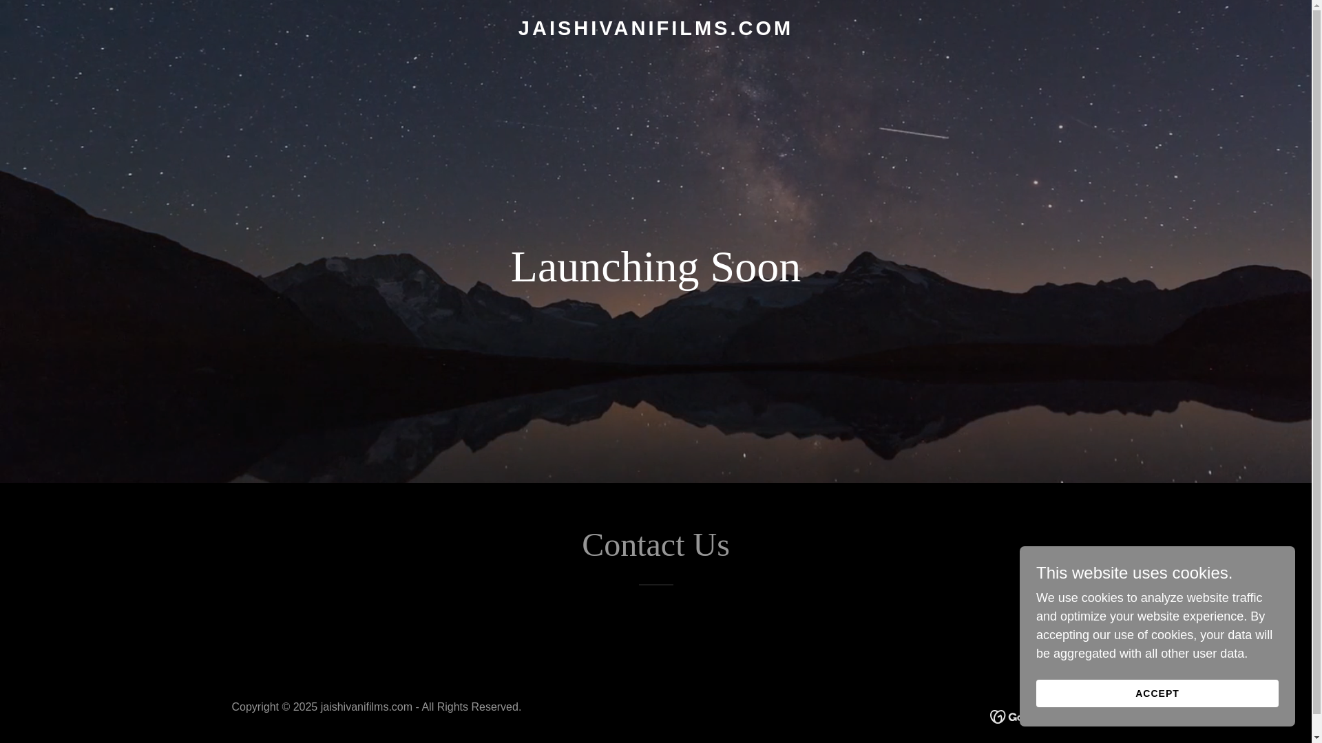 website screenshot of https://jaishivanifilms.com/