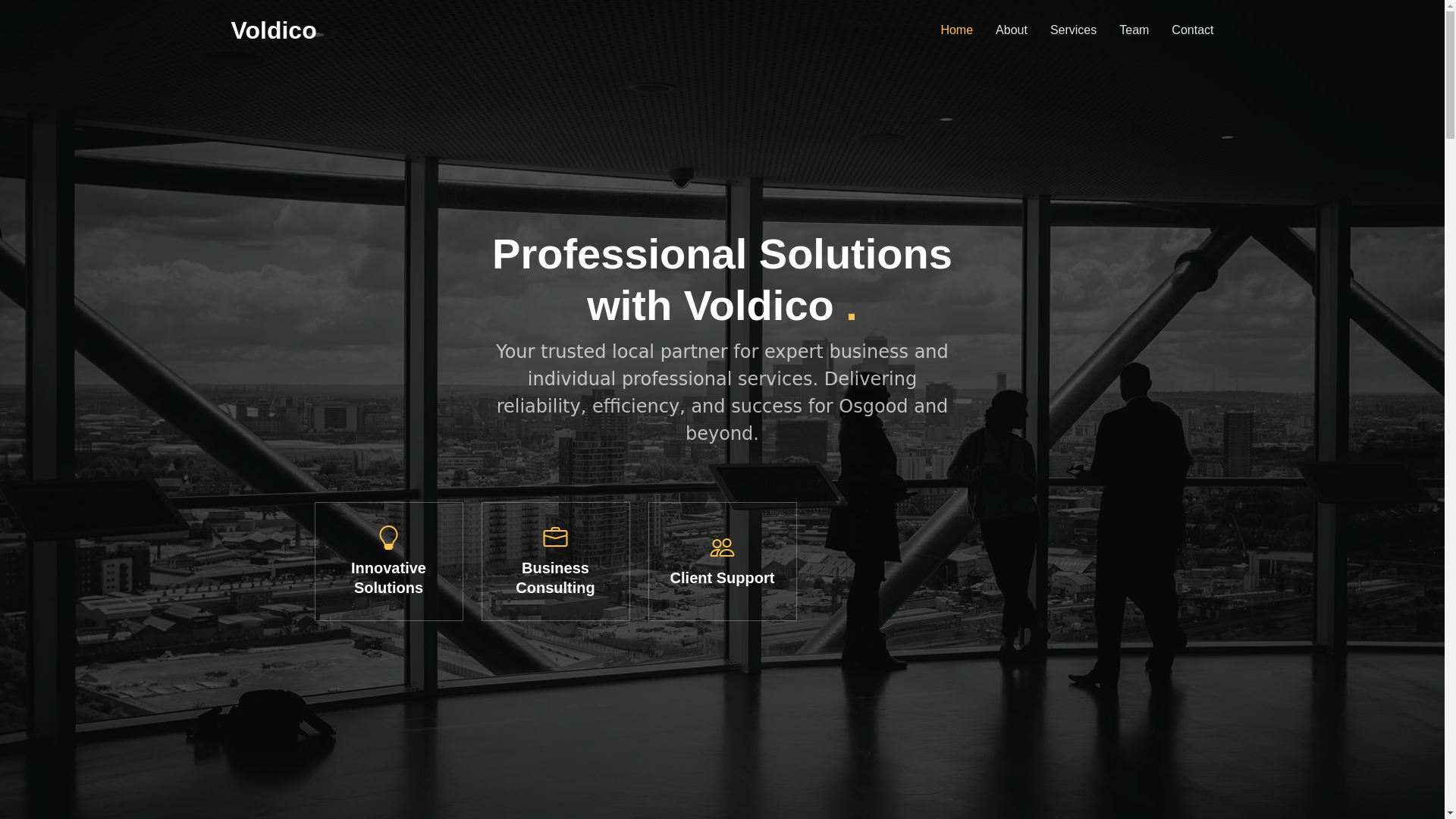 website screenshot of https://thevoldico.pages.dev/