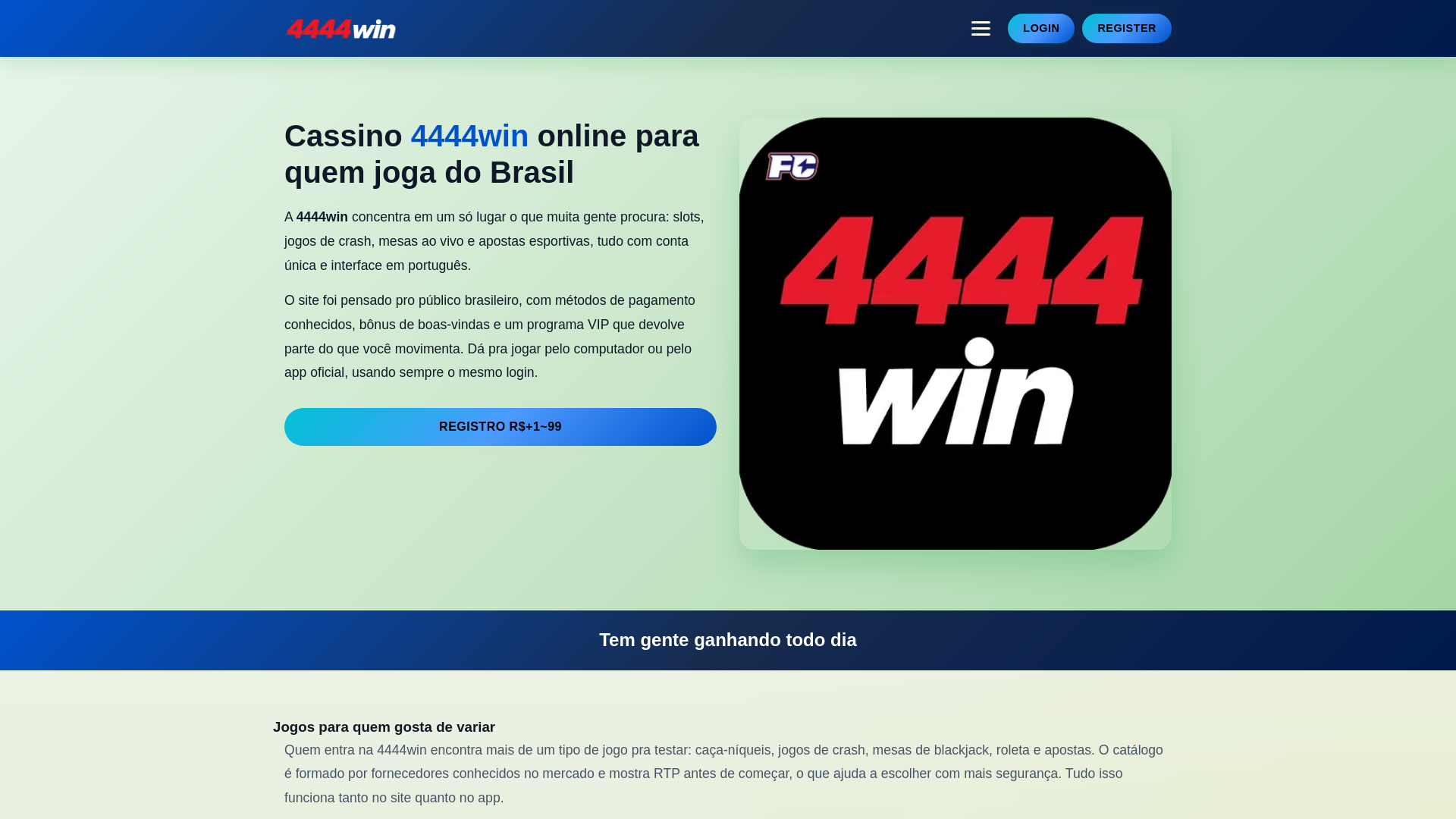 website screenshot of https://4444wina3.com/