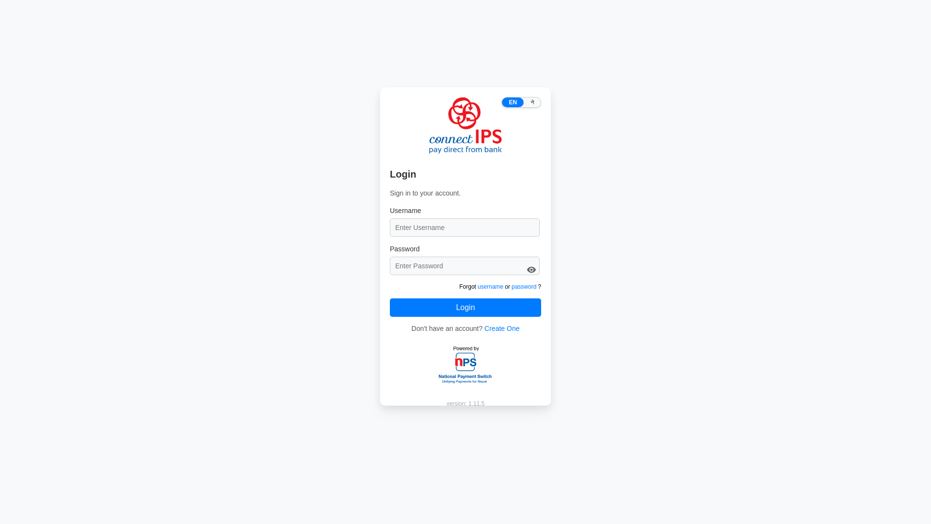 website screenshot of https://connectips.pages.dev/