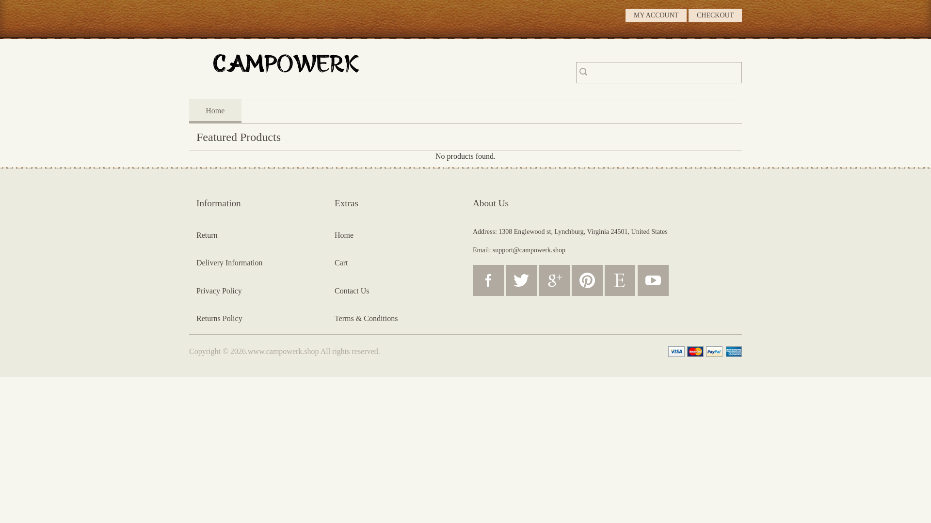 website screenshot of https://campowerk.shop/