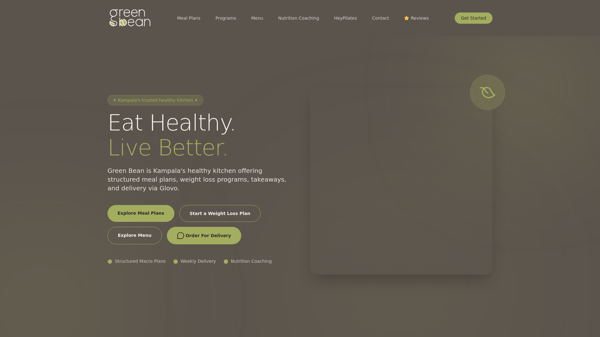 website screenshot of https://green-beanug.com/