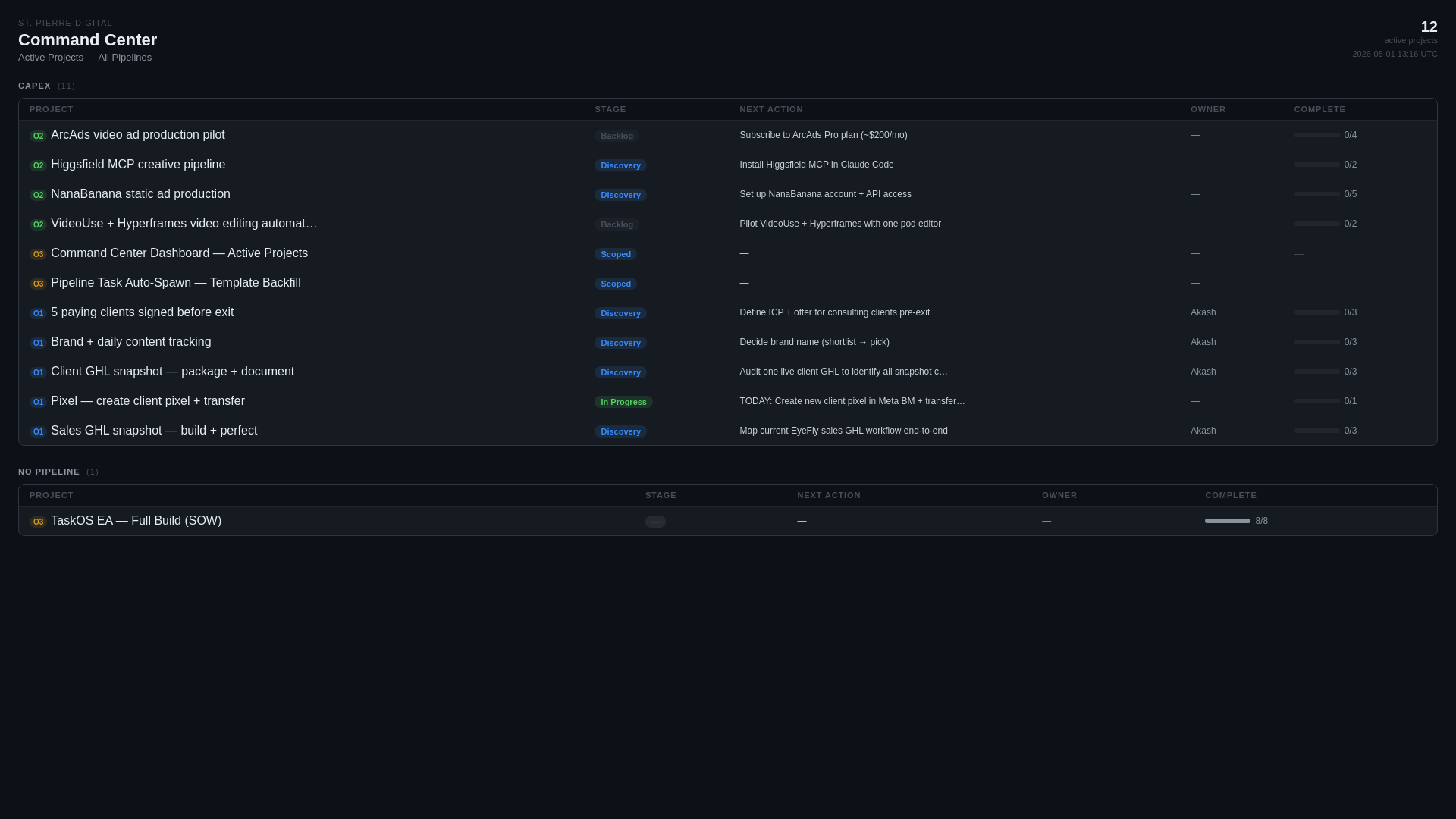 website screenshot of https://eyefly-command-center-dashboard.pages.dev/