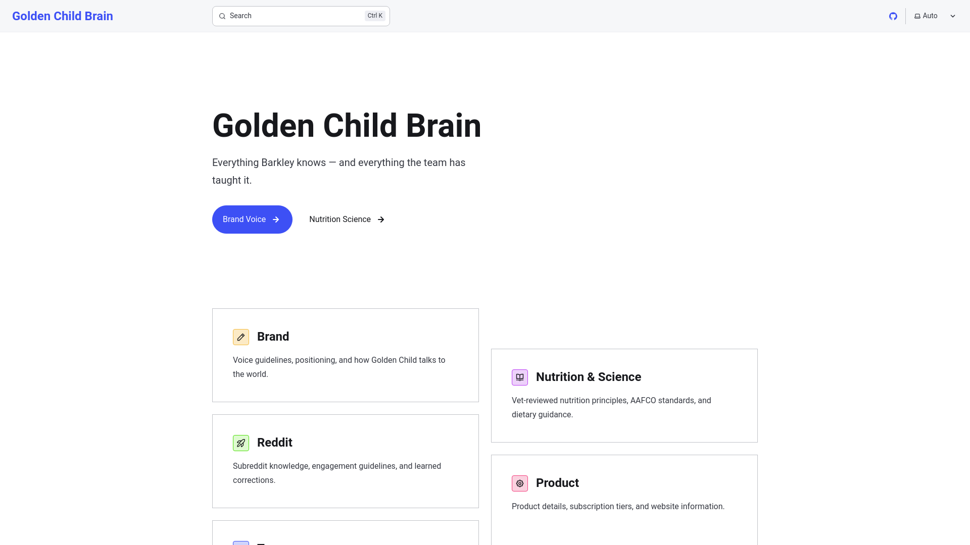 website screenshot of https://golden-child-brain.pages.dev/