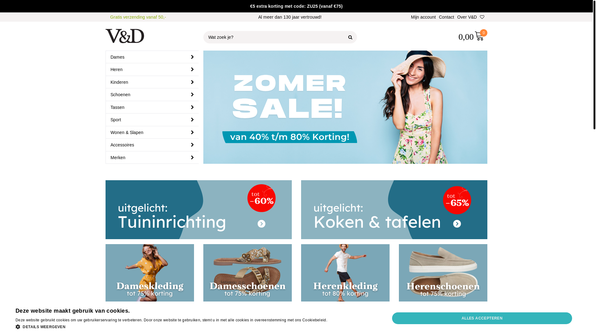 website screenshot of https://vd.nl/