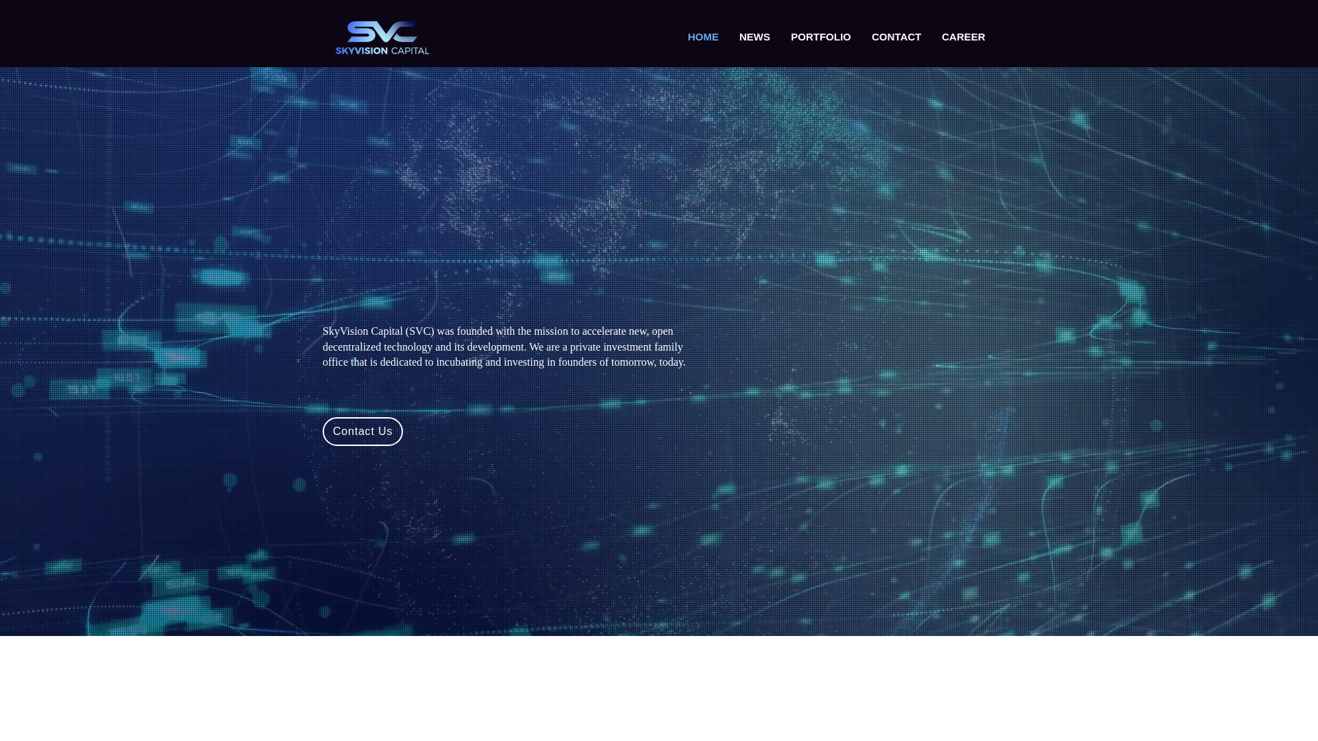 website screenshot of https://skyvisioncapital.com/