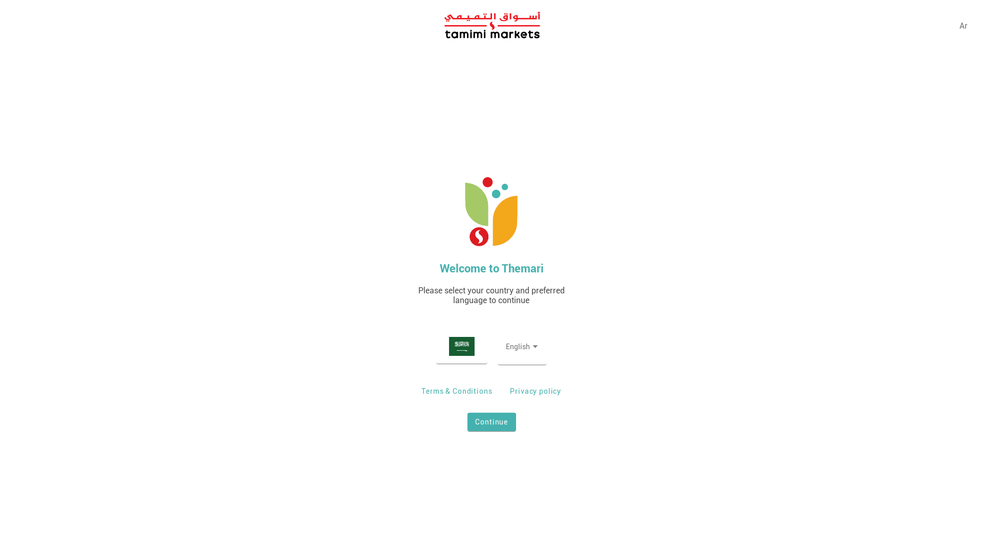 website screenshot of https://member.tamimimarkets.com/