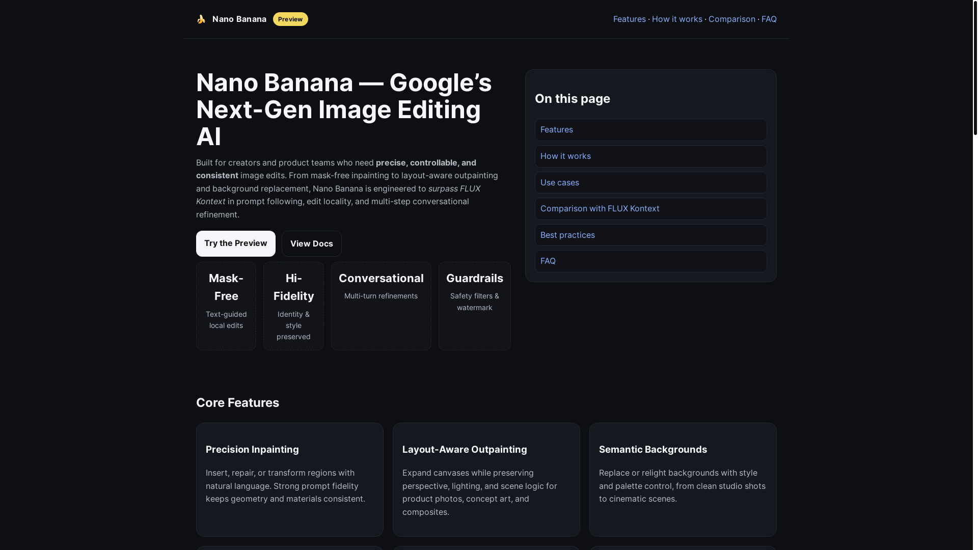 website screenshot of https://nano-banana.org/