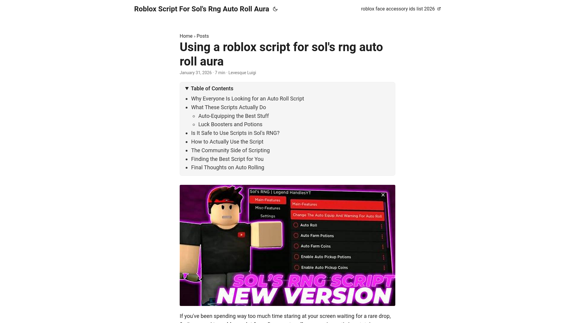 website screenshot of https://roblox-script-for-sols-rng-auto-roll-aura.pages.dev/