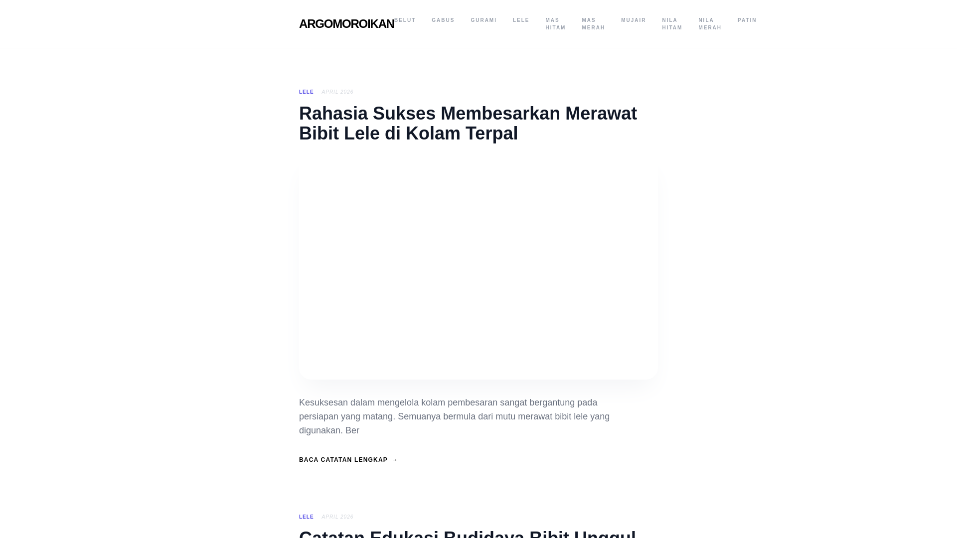 website screenshot of https://argomoroikan.pages.dev/