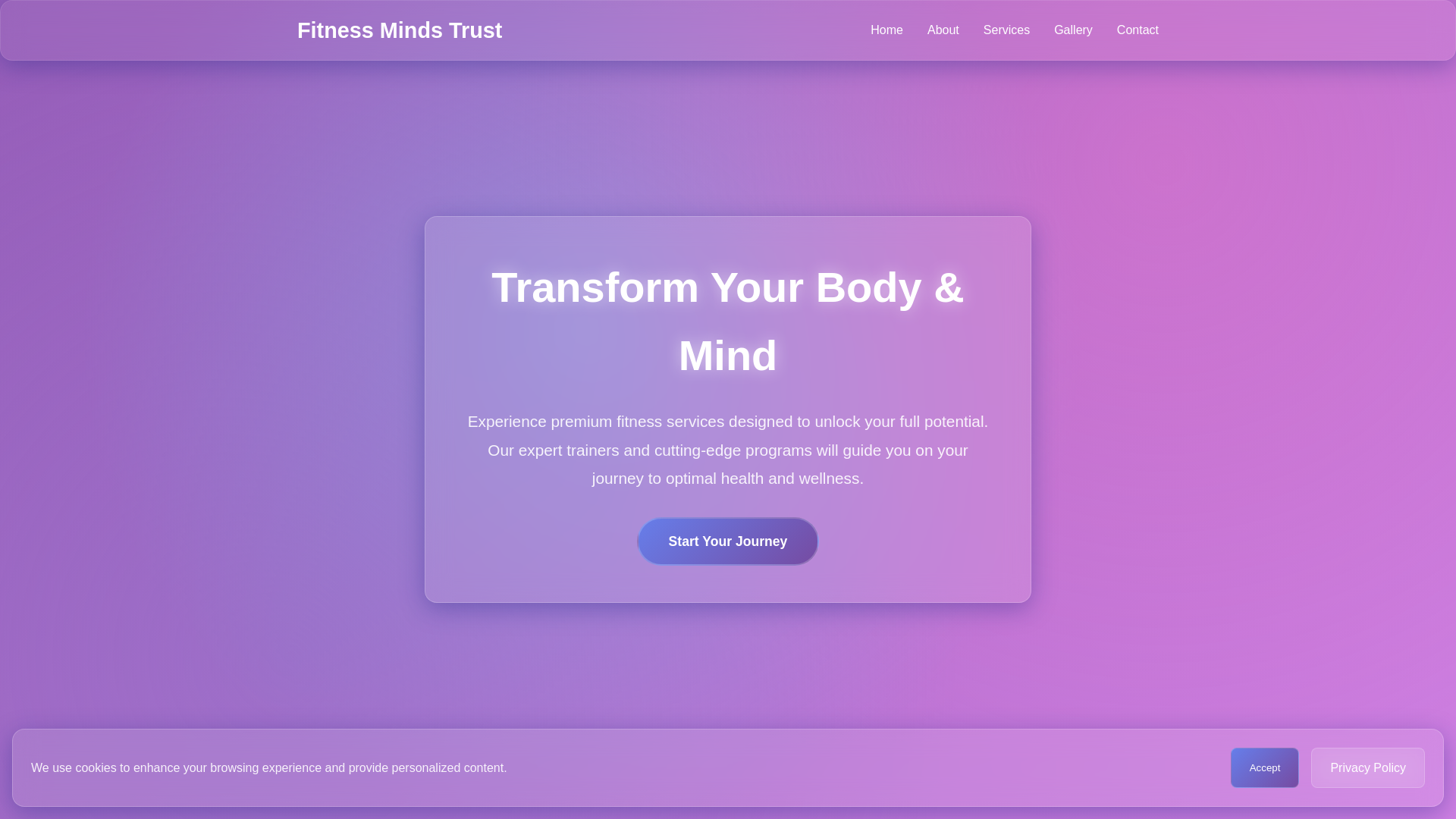 website screenshot of https://fitnessmindstrust.digital/
