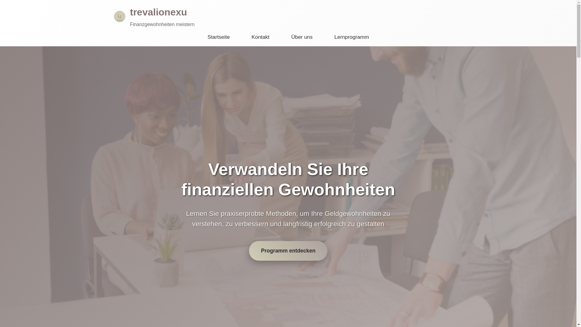 website screenshot of https://trevalionexu.com/