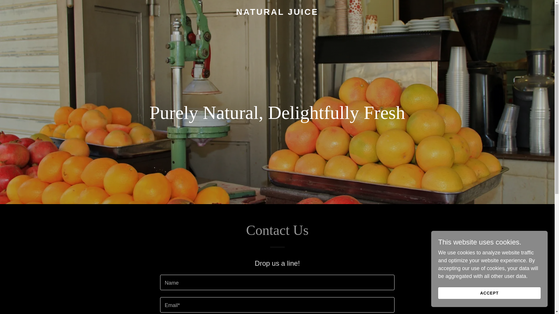 website screenshot of https://naturaljuice.store/