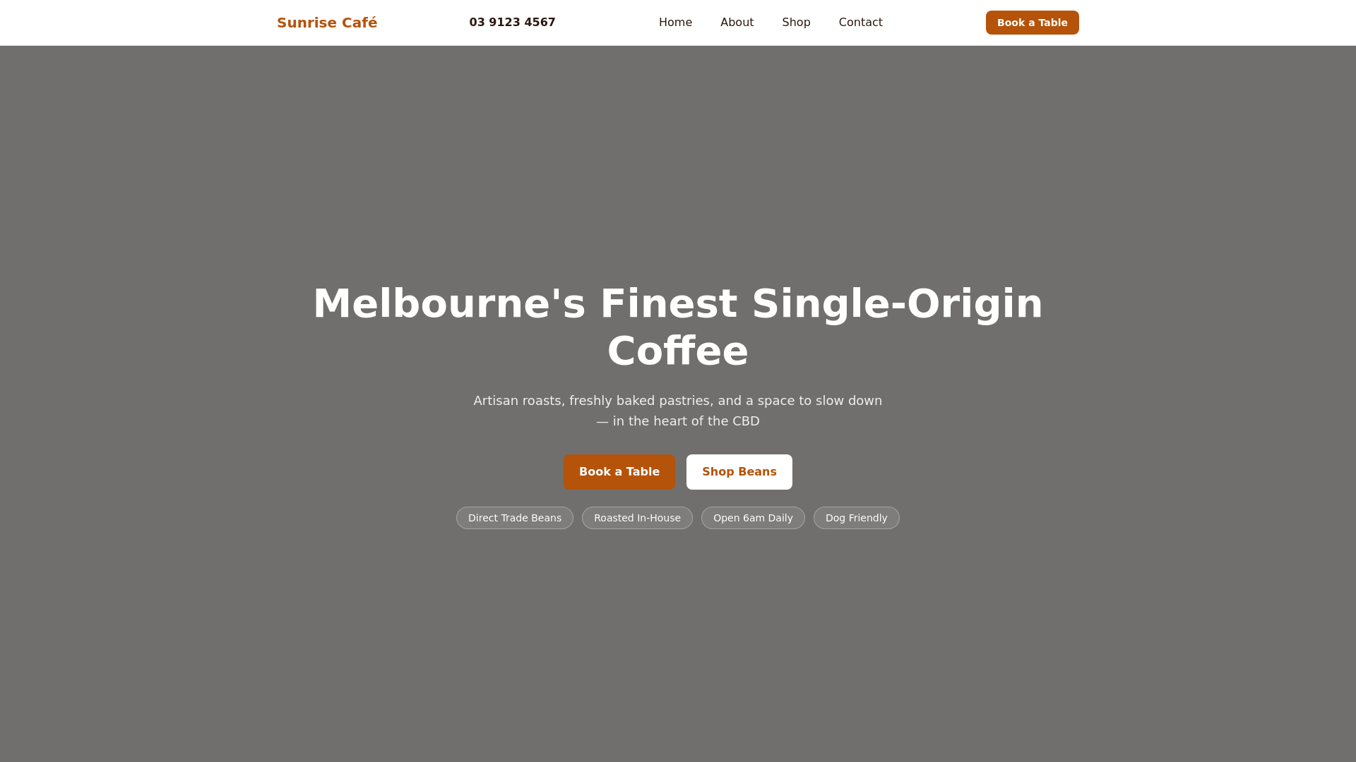 website screenshot of https://sunrise-cafe-v2.pages.dev/