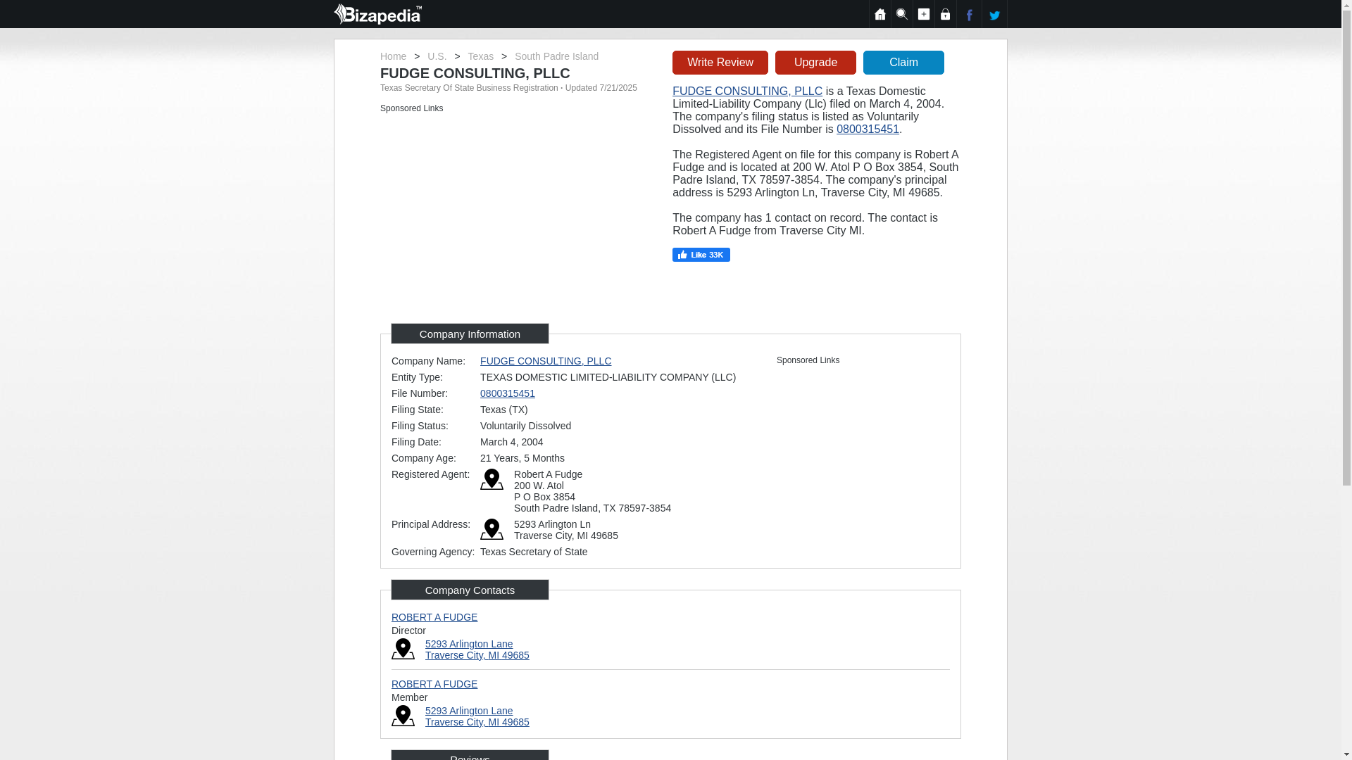 website screenshot of https://www.bizapedia.com/tx/fudge-consulting-pllc.html