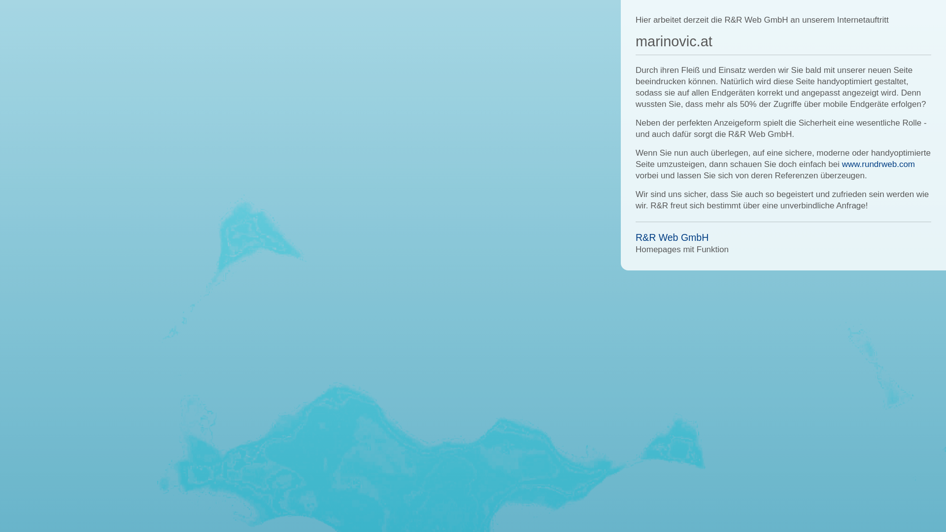 website screenshot of https://marinovic.at/