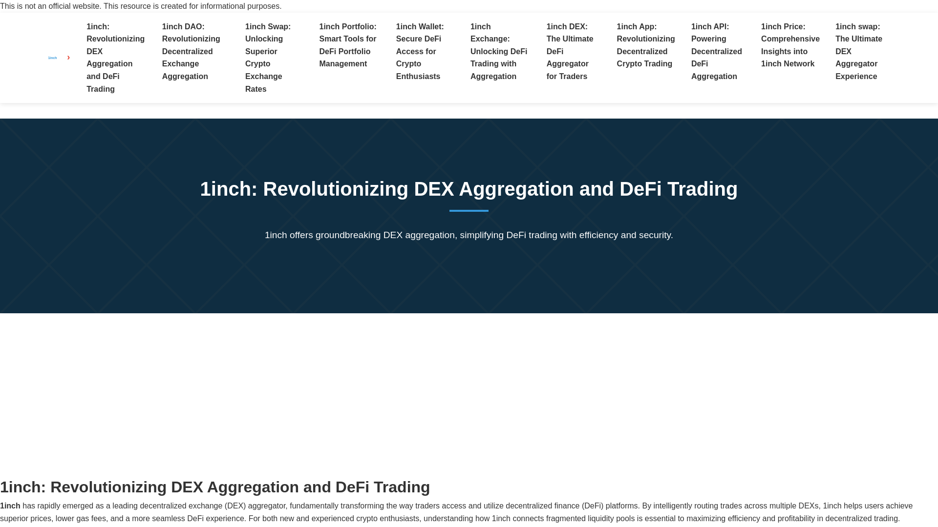 website screenshot of https://app.web-1inch.to/