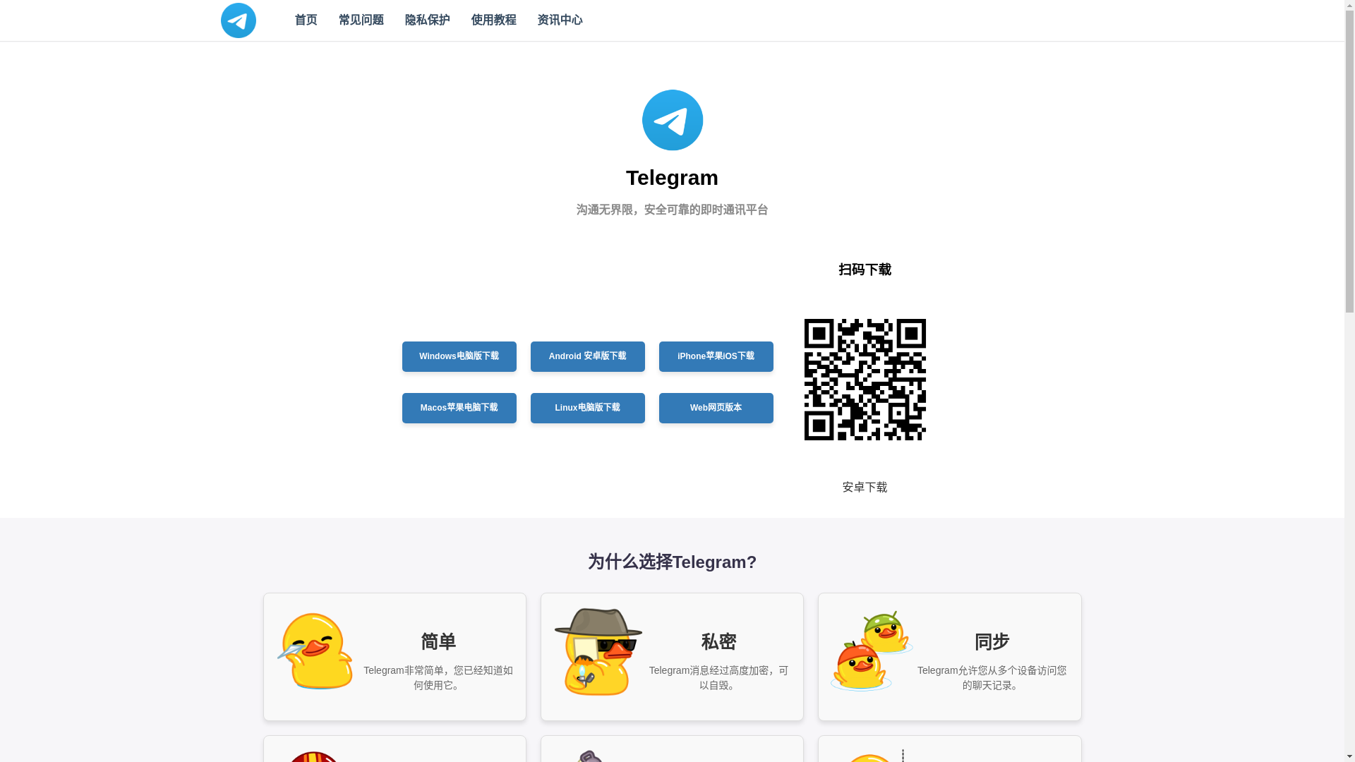 website screenshot of https://c-telegrarm.net/