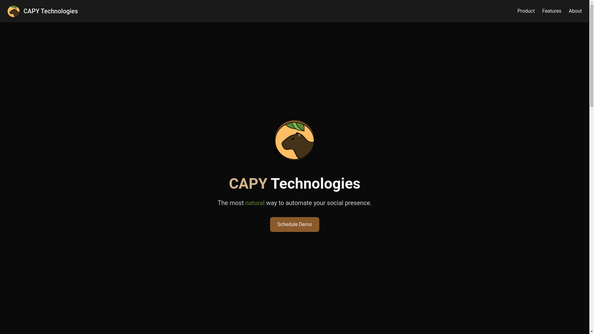 website screenshot of https://capy-website-2-0.pages.dev/