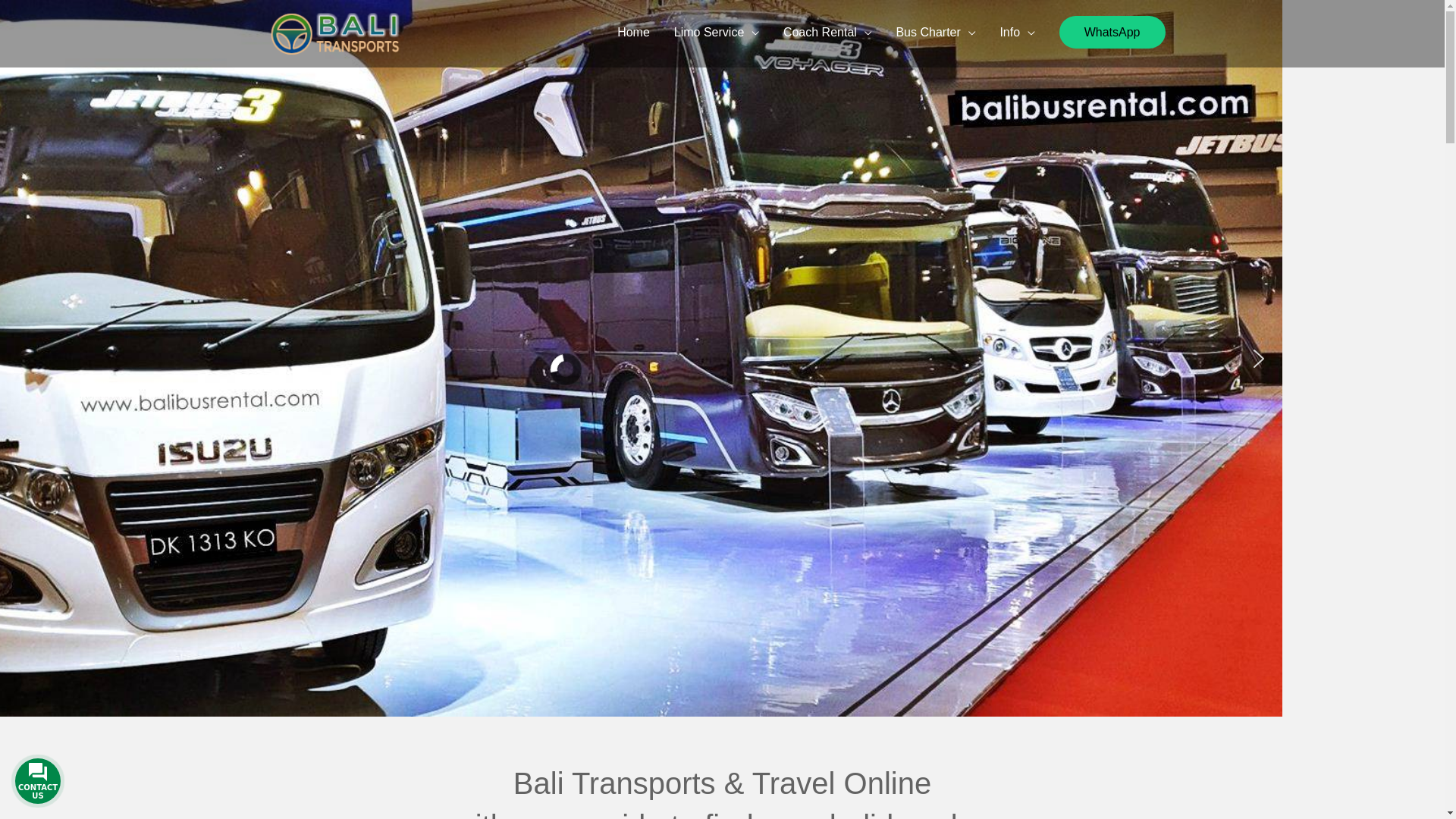 website screenshot of https://balitransports.com/