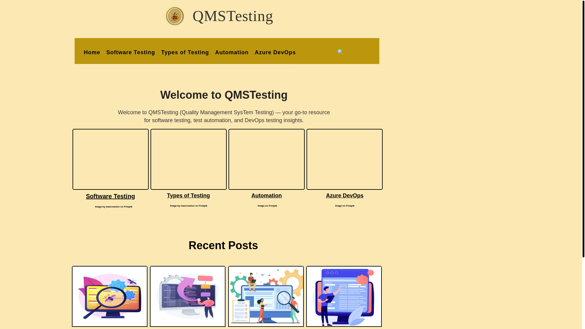 website screenshot of https://qmtesting-redirect.pages.dev/