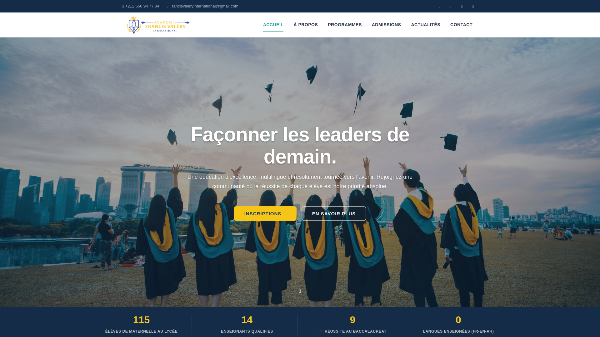 website screenshot of https://afvi.ma/