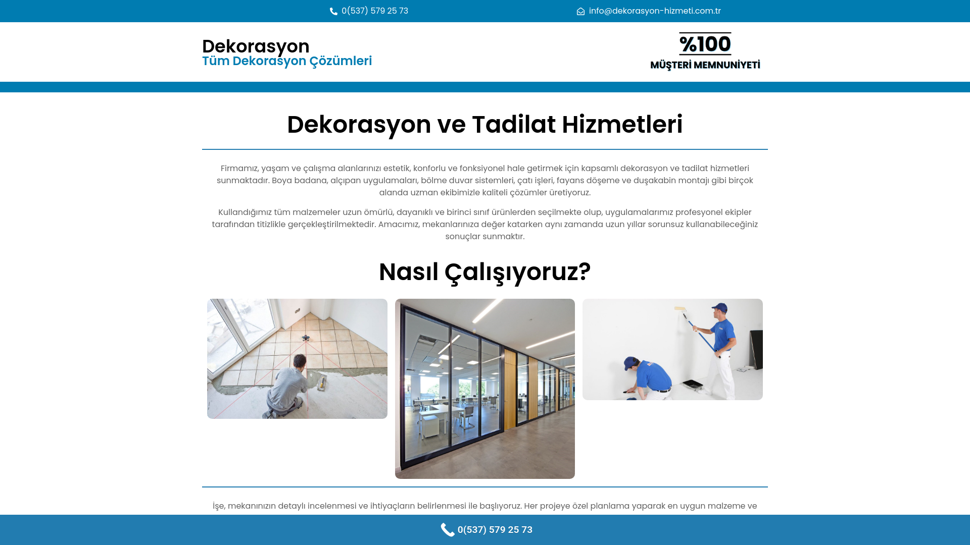 website screenshot of https://dekorasyon-hizmeti.com.tr/