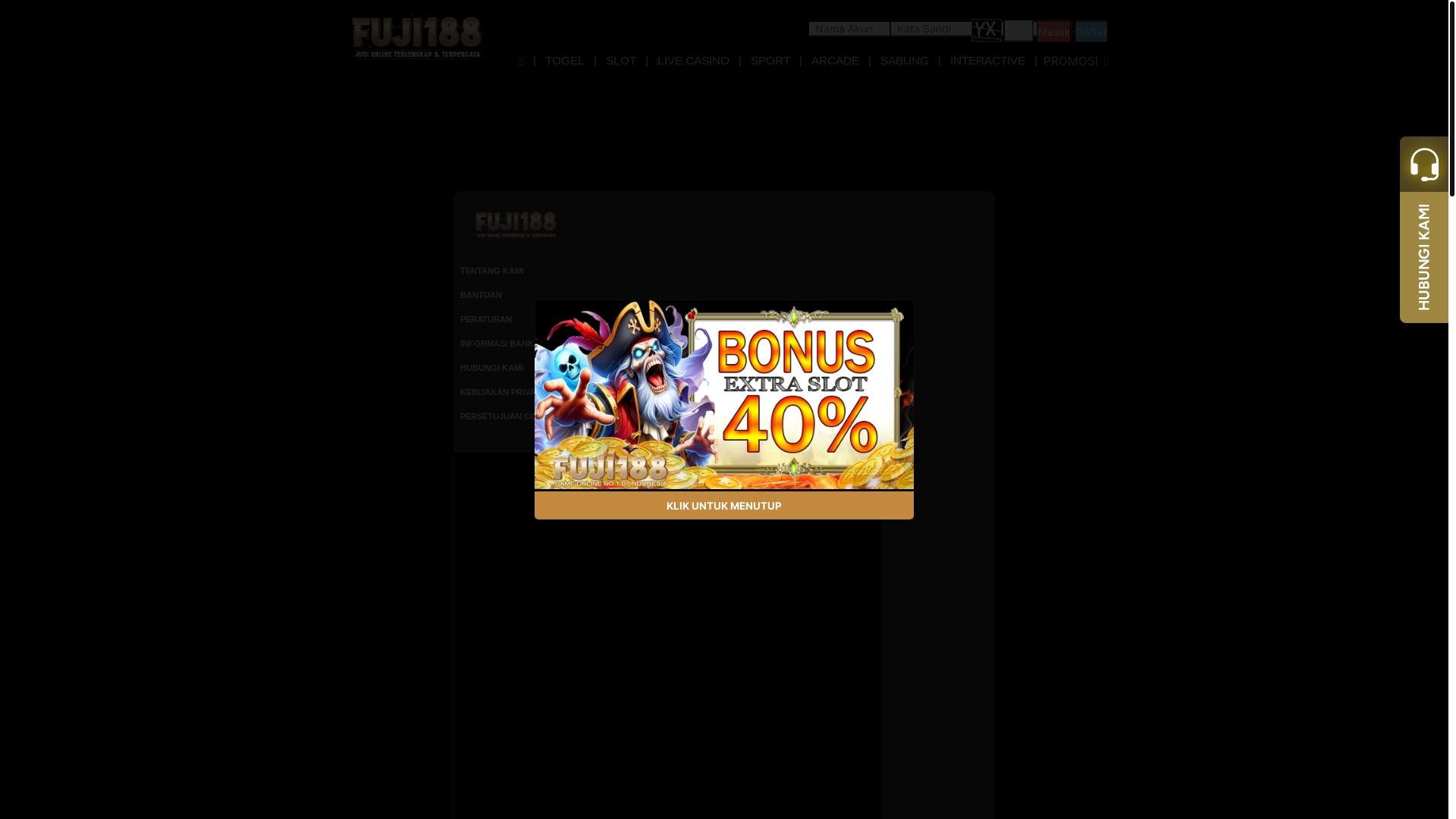 website screenshot of https://aksescepat-fuji188.ink/