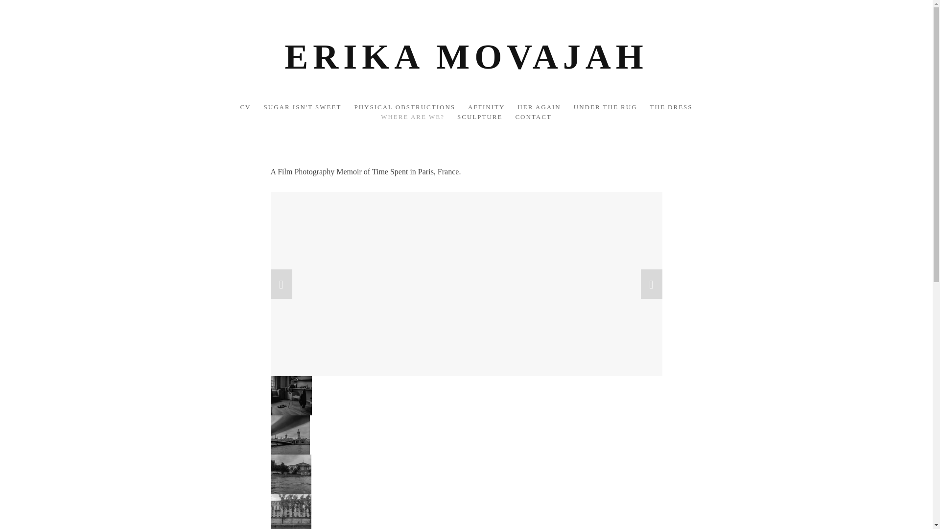 website screenshot of https://erikamovajah.com/