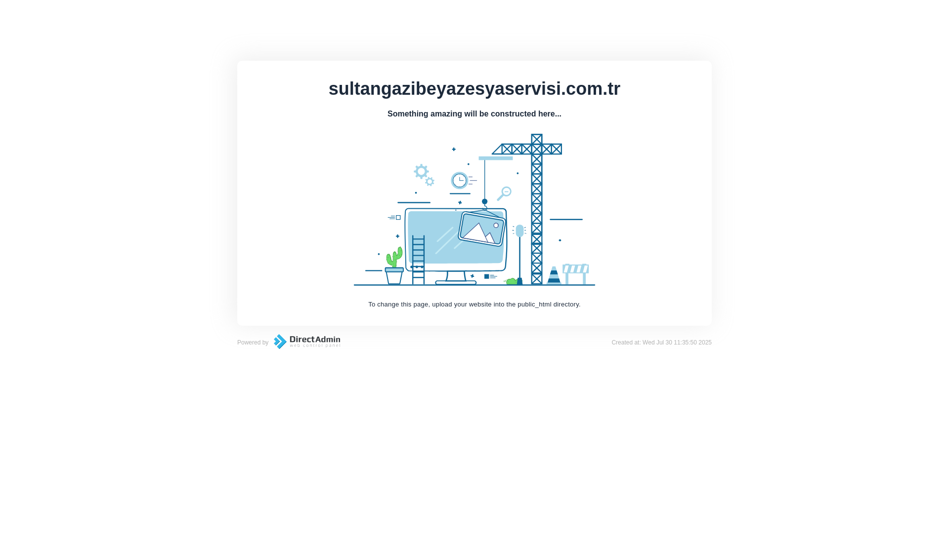 website screenshot of https://sultangazibeyazesyaservisi.com.tr/