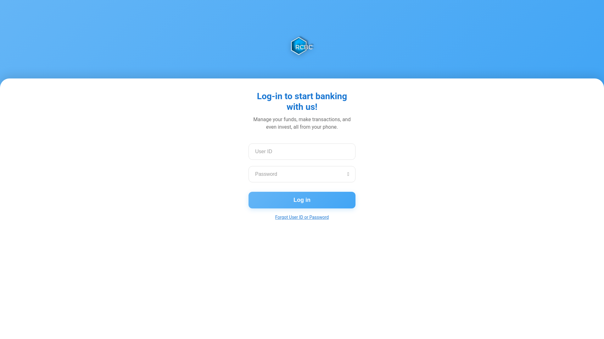 website screenshot of https://rcbconlinebanking.cc/